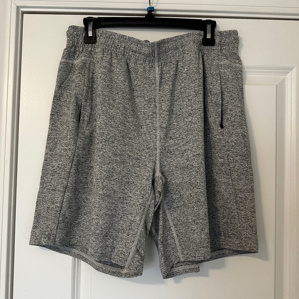 MEN’S NOBULL GRAY ATHLETIC SHORTS — XL